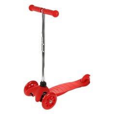 Самокат Moby Kids Basic 1.0, колеса 120 мм PU свет, красный