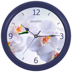 Часы настенные Energy EC-110 "Орхидея", круглые, 25х3.8см