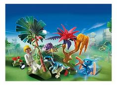 Супер4: затерянный остров с алиен и хищником Playmobil