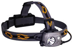 Туристический фонарь Fenix HP25R серый, 10 режимов