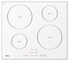 Встраиваемая варочная панель индукционная Midea MIH 64721FW White