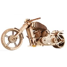 3D-пазл UGEARS мотоцикл 189 деталей