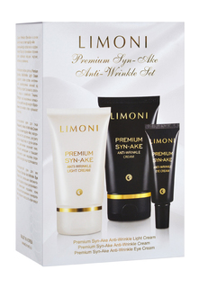 Набор средств по уходу за лицом Limoni Premium Syn-Ake Anti-Wrinkle Care Set 225 гр