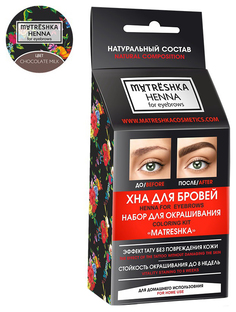Набор для окрашивания бровей Matreshka Chocolate milk
