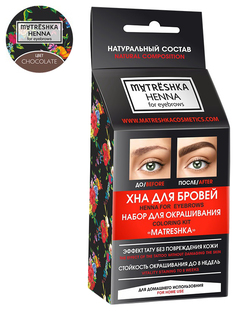 Набор для окрашивания бровей Matreshka Chocolate