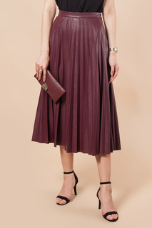 Юбка женская Vilatte 1500078491/2 бордовая 42