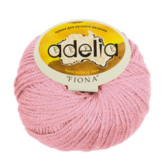 Пряжа Adelia Fiona, 50% шерсть, 50% акрил, 10*50 г, 90 м+-3 м, №202, светло-розовый
