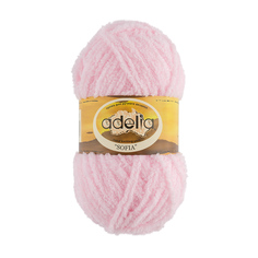 Пряжа Adelia Sofia, 100% полиэстер, 10*50 г, 90 м+-6 м, №31, светло-розовый