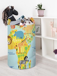 Корзина для игрушек JoyArty Веселая карта 40x60 см