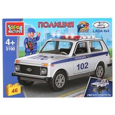 LADA конструктор лада 4х4: полиция с фигуркой, 46дет ТМ Город мастеров