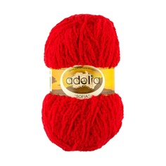 Пряжа Adelia Sofia, 100% полиэстер, 10*50 г, 90 м+-6 м, №20, красный