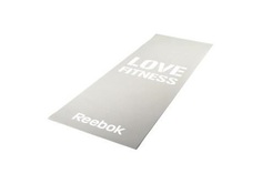 Тренировочный коврик (мат) для фитнеса тонкий Love(серый) Reebok