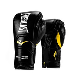 Боксерские перчатки тренировочные Everlast Elite Pro черные 14 унций