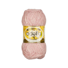 Пряжа Adelia Casual, 72% хлопок, 28% акрил, 10*50 г, 130 м+-6 м, №06, сиреневый