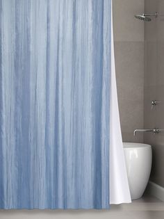 Штора в ванную двухслойная Органза 180х200(голубой) Bath Plus