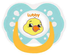 Соска-пустышка Lubby латекс Симметричный сосок с 0 мес в ассорт.