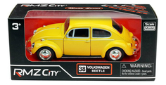 Машинка инерционная Uni-Fortune Volkswagen Beetle 1967 желтая 1:32