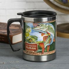 Термокружка Лучший рыбак 400 мл (3471838) Sima Land