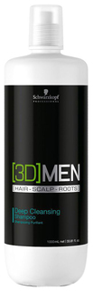 Шампунь для волос Schwarzkopf Professional [3D]Men Deep Cleansing Shampoo 1000 мл