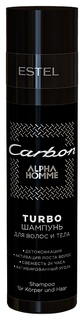 Шампунь Estel Alpha Homme Carbon Turbo для волос и тела 250 мл