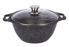 Кастрюля антипригарная литая 4,0л Granit ultra original Kukmara