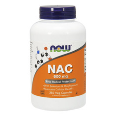 NOW NAC 600 мг with Selenium and Molybdenum (250 капсул)