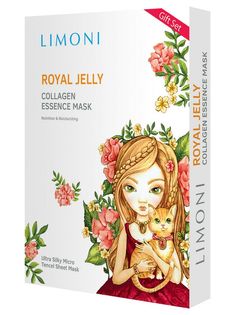 Маски Limoni Royal Jelly Collagen Set с пчелиным маточным молочком и коллагеном, 6 шт