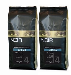 Кофе в зернах NOIR "CREMA" (A-75), набор из 2 шт. по 500 гр