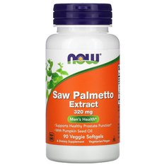Экстракт Со Пальметто ягоды серенои NOW Saw Palmetto Extract 320 мг капсулы 90 шт.