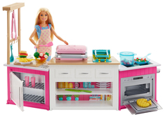 Кукла Barbie супер кухня с куклой FRH73 Mattel