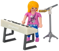 Игровой набор Playmobil Экстра-набор:Певица с синтезатором