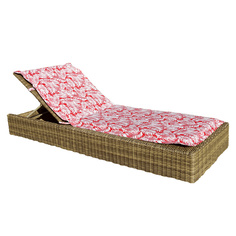 Подушка для садовой мебели Kauffort Red Palma ka363157 190х60 см бело-красный