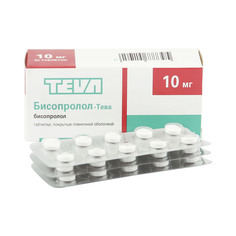 Бисопролол-Тева таблетки 10 мг 30 шт. Teva