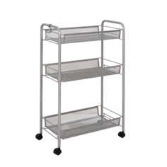 Этажерка ЗМИ "Ладья 2 К" на колесиках, цвет Металлик