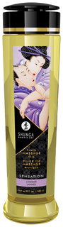 Массажное масло Shunga с ароматом лаванды Sensation 240 мл