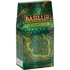 Чай Basilur "Moroccan Mint", зеленый листовой с добавками, 100 гр