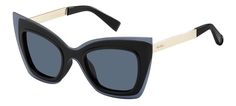 Солнцезащитные очки женские Max Mara MM OVERLAP, синие/черные