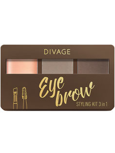 Набор для бровей Divage Eyebrow Styling New тон № 02