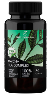 MATCHA TEA COMPLEX Green Leaf Formula Чай матча L-теанин тонус-антиоксидант-очищение