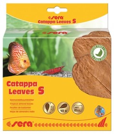 Листья индийского миндаля Catappa Leaves S для аквариума, 14 см (10 шт) Sera