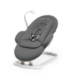 Шезлонг Stokke (Стокке) STEPS BOUNCER White Deep Grey 350111