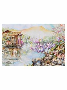 Картины на экокоже "Ultra market" KK60X20 Абстракция "Японская акварель"