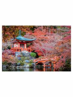 Картины на экокоже "Ultra market" KK60X20 Городская среда "Японская осень"