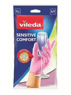 Перчатки для уборки Vileda Sensitive для деликатных работ размер S