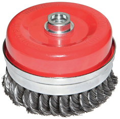 Кордщетка для шлифовальных машин MATRIX Heavy Duty 80 мм М14 0,5 мм