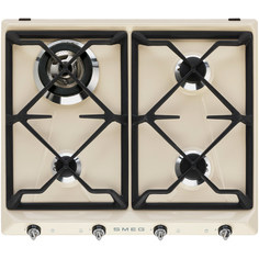 Встраиваемая варочная панель газовая Smeg SR964PGH Beige