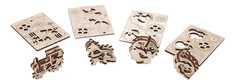 Конструктор 3D-пазл UGEARS Трибики 4 шт.