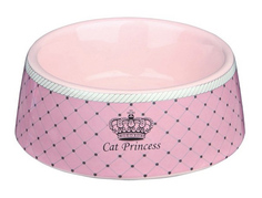 Одинарная миска для кошек TRIXIE, керамика, розовый, 0.18 л