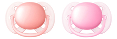 Силиконовая пустышка анатомическая Philips Avent SCF213/20 Ultra Soft 0-6 мес. 2 шт.