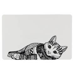Коврик под миску для животных Trixie Zentangle, размер 44×28см
